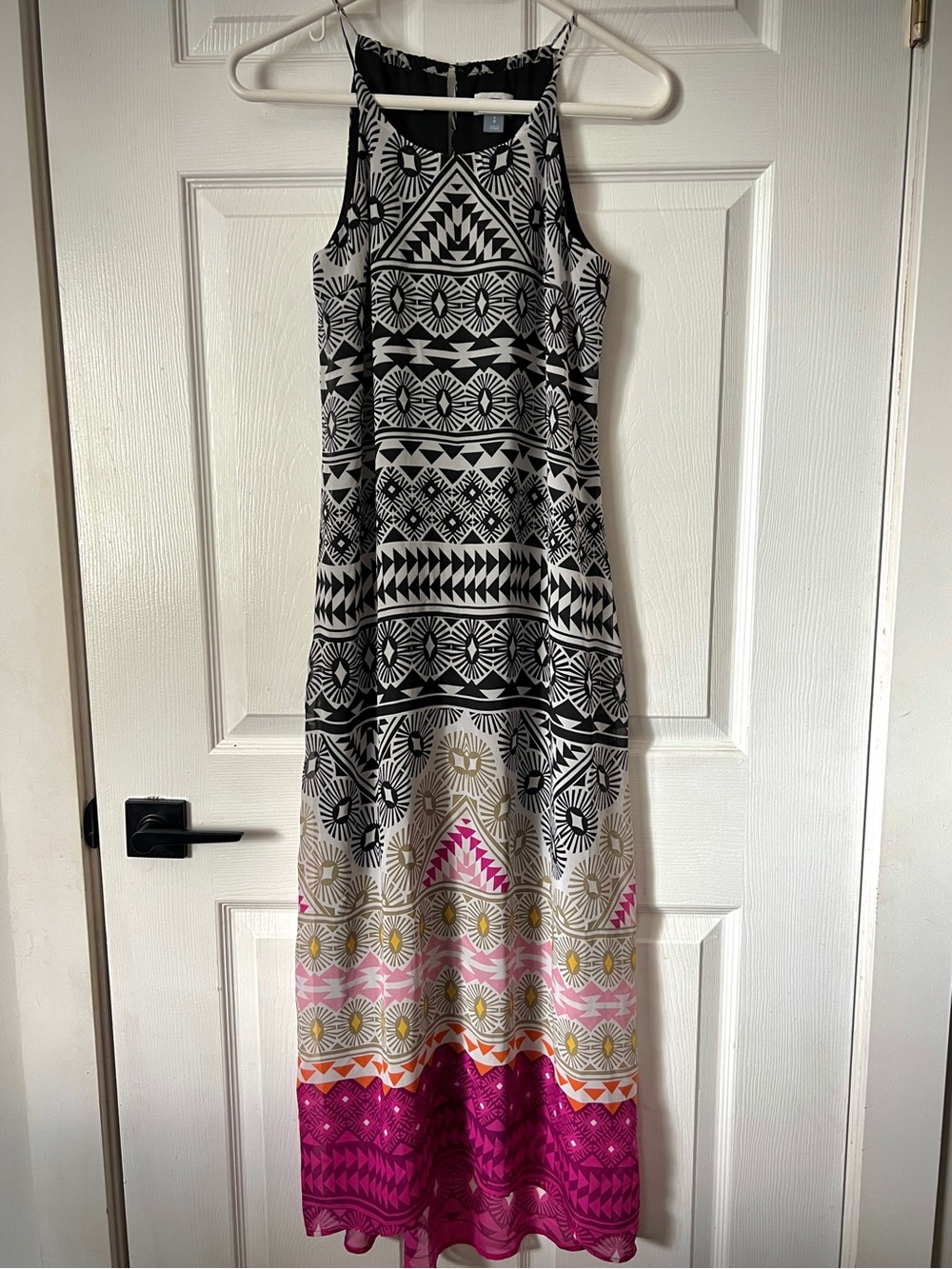 OLD NAVY • summer maxi dress Aztec geometric boho festival southwestern Small